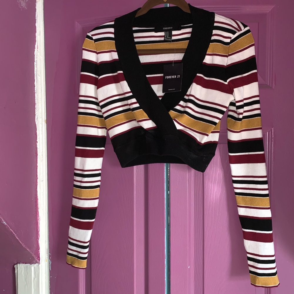 ❤️NWT V-Neck Cropped Sweater